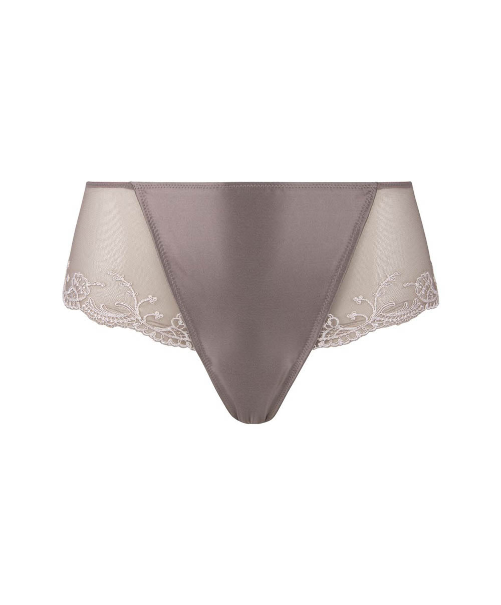 Shorty en soie Lise Charmel Splendeur soie vison ACC0480-SV packshot face