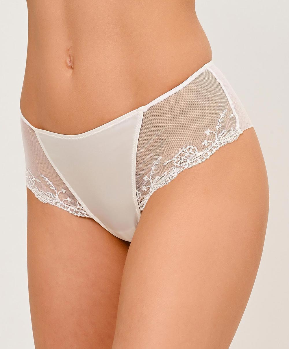 Shorty en soie Lise Charmel Splendeur soie écru nacre ACC0480-EN