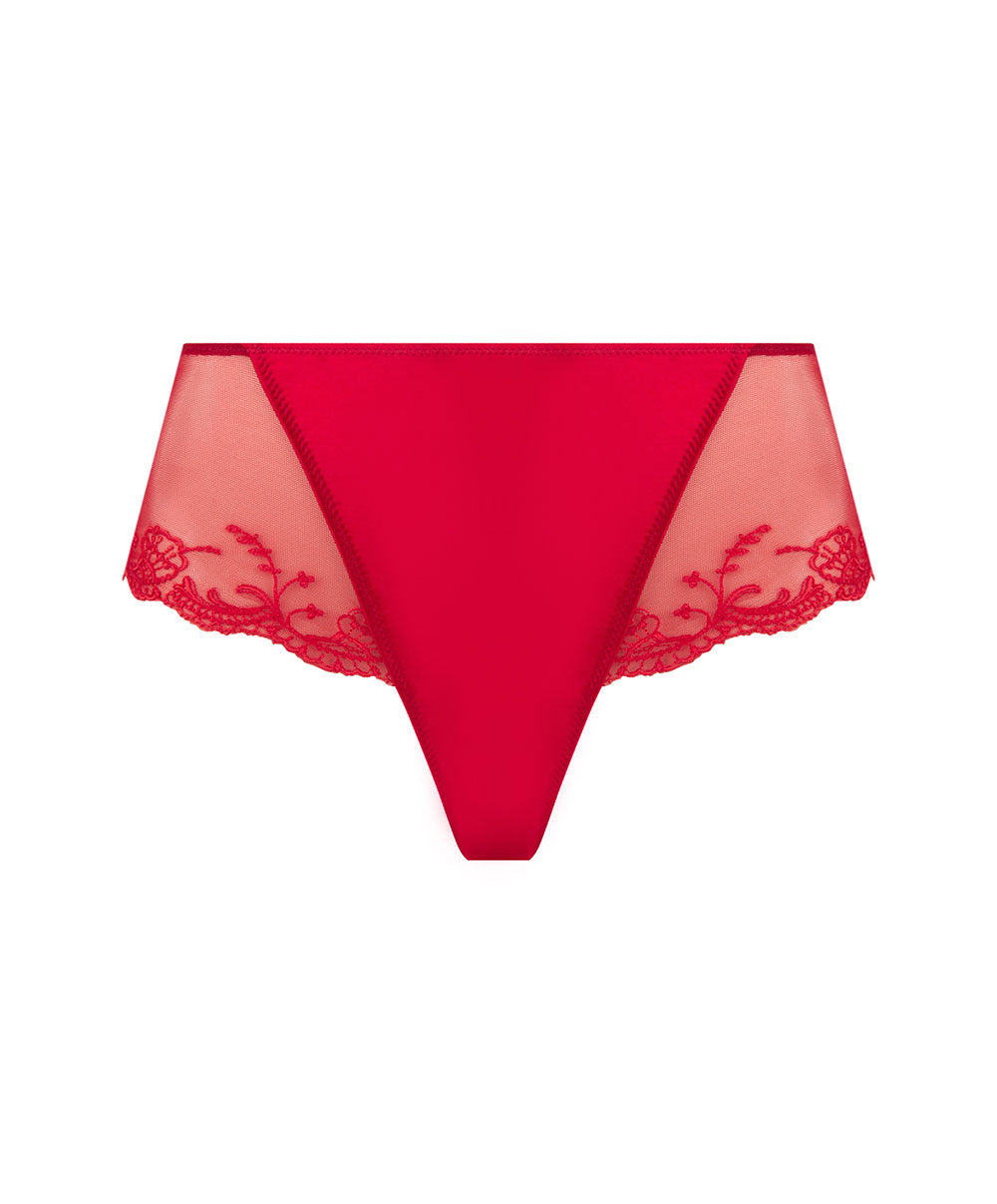 Shorty en soie Lise Charmel Splendeur soie rouge ACC0480-RS