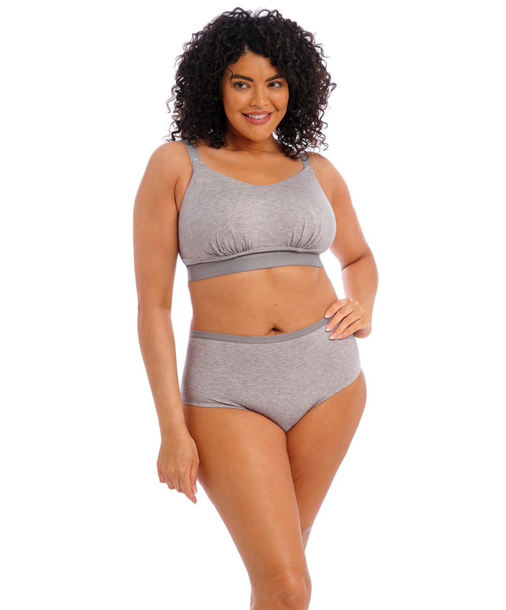 Shorty grande taille Elomi Downtime gray marl EL301480-GYL