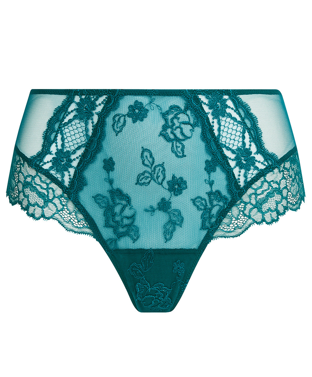 Shorty grande taille Lise Charmel Sublime en Dentelle vert princesse BCH0413-VP