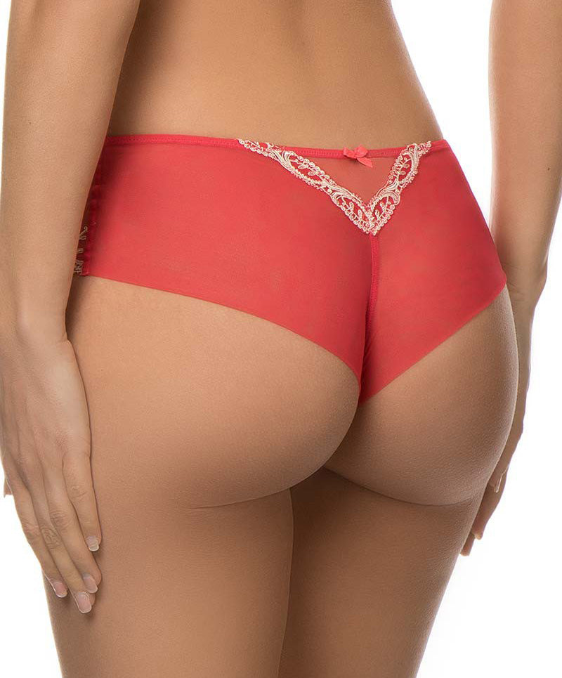 Shorty rouge en soie Lise Charmel Splendeur Soie santal ACC0480-SA fashion