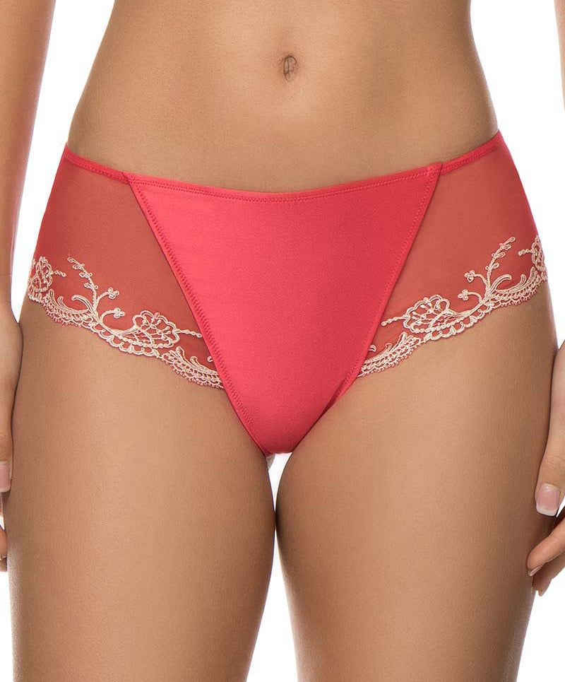 Shorty rouge en soie Lise Charmel Splendeur Soie santal ACC0480-SA fashion