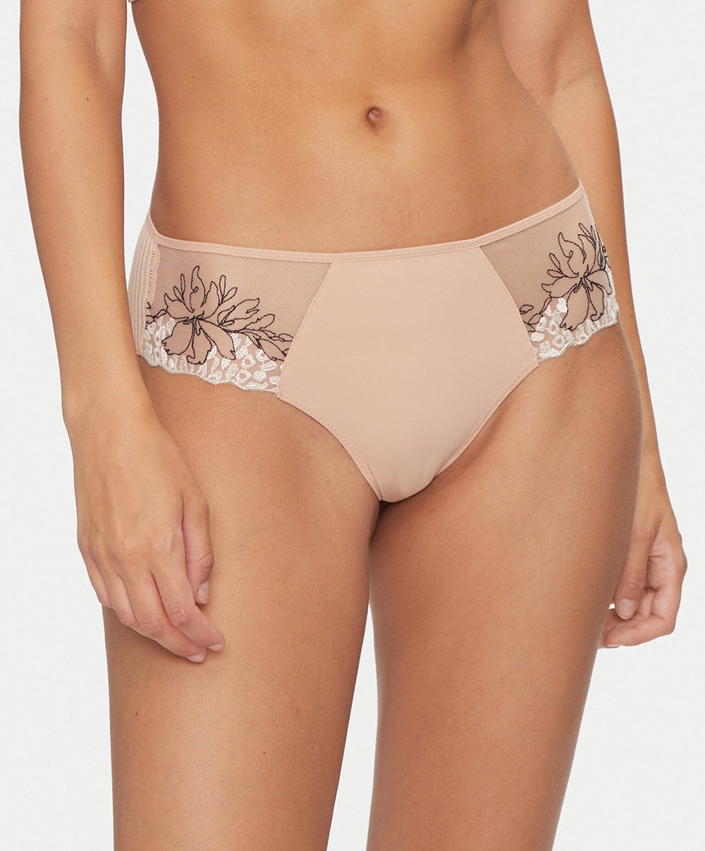 Shorty sexy Chantelle Spice clay nude noir C22BB0-0JK