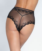 Shorty sexy en soie Lise Charmel Splendeur Soie noir ACC1480-NO