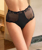 Shorty sexy en soie Lise Charmel Splendeur Soie noir ACC1480-NO