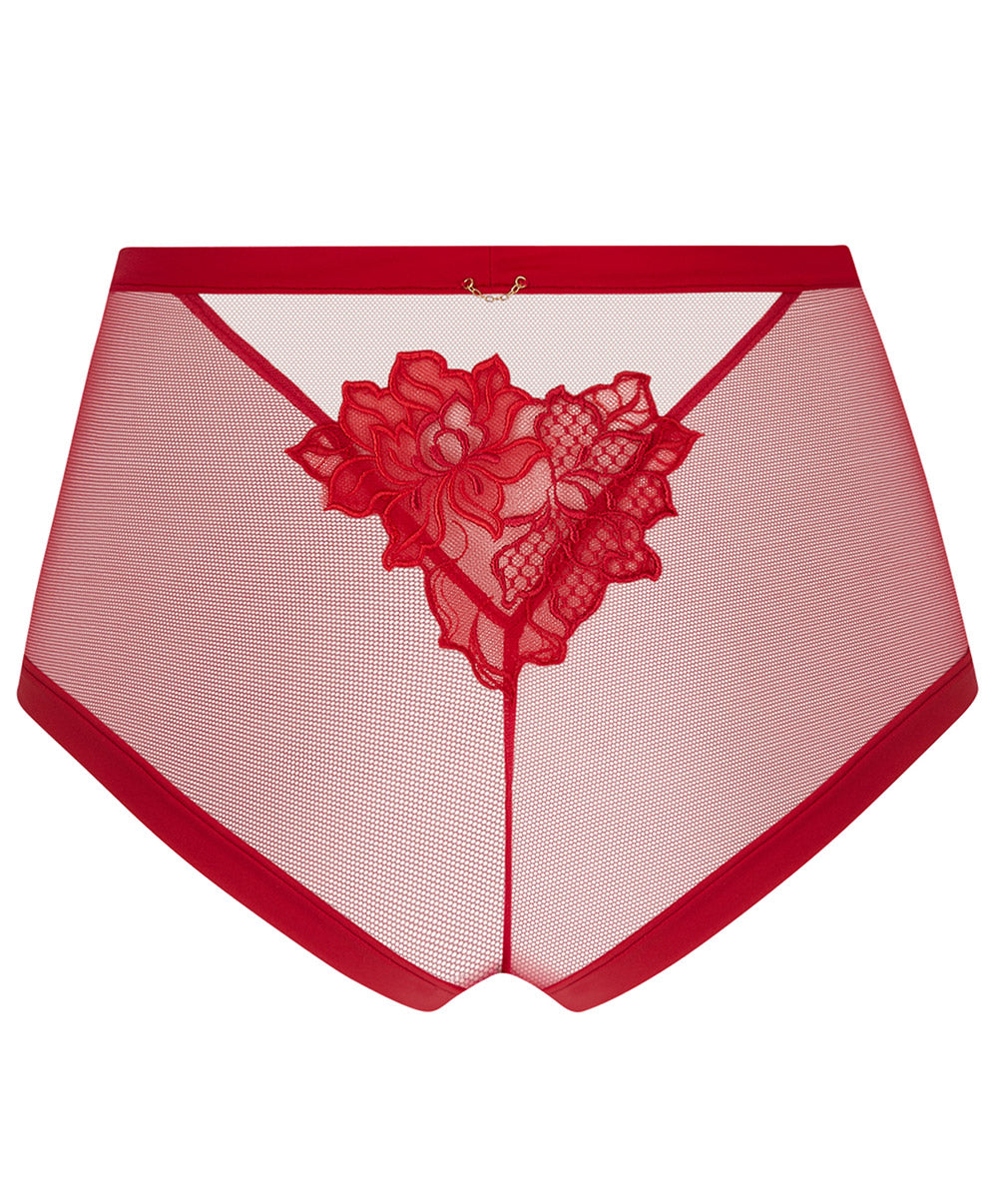 Shorty sexy taille haute Lise Charmel Adorable en Sexy rouge effusion ACH1485-RE