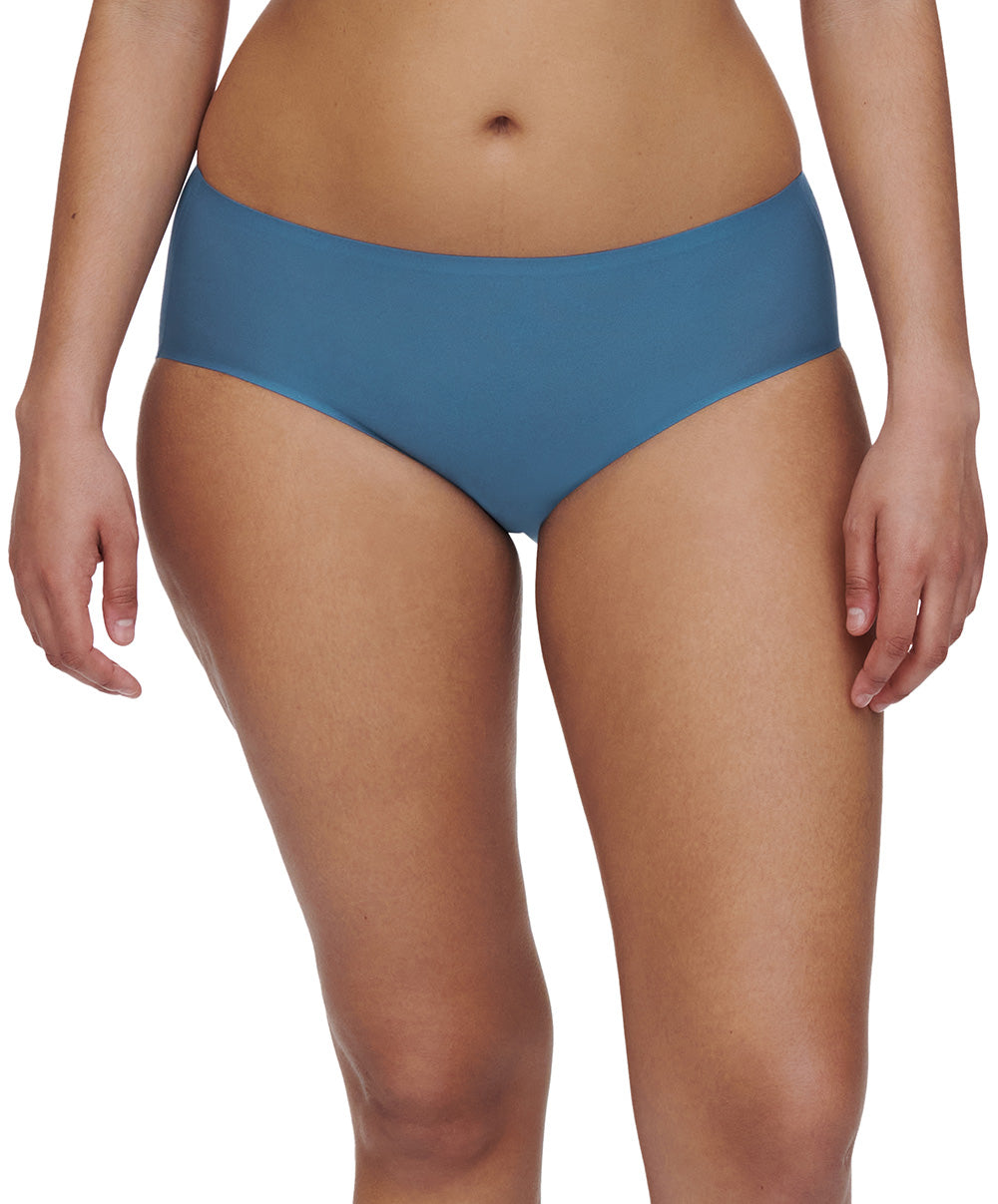 Shorty taille basse denim Chantelle Soft Stretch bleu jeans C26440-00C