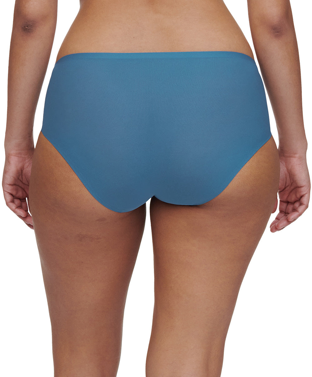 Shorty taille basse denim Chantelle Soft Stretch bleu jeans C26440-00C