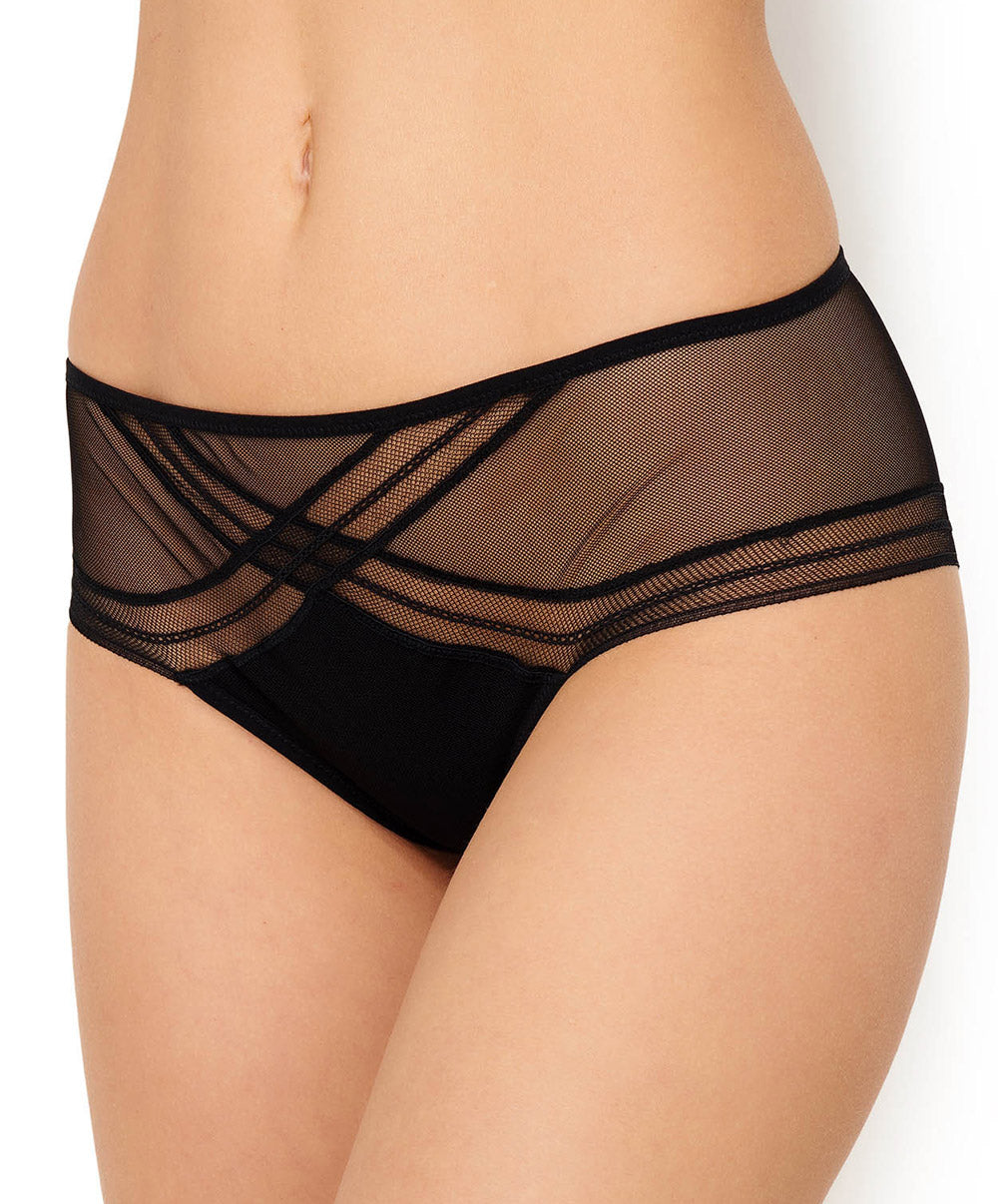 Shorty transparent Antigel de Lise Charmel Soir Adrénaline noir ECG0495-NO