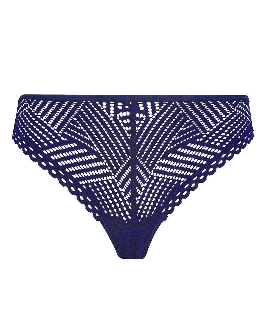 Slip Antigel de Lise Charmel Tressage Graphic marine ECC0137-TM