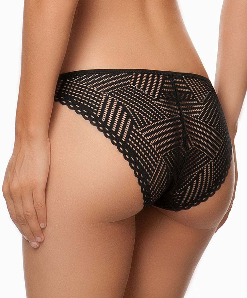 Slip tressage graphic Antigel de Lise Charmel Noir ECC0137-TN