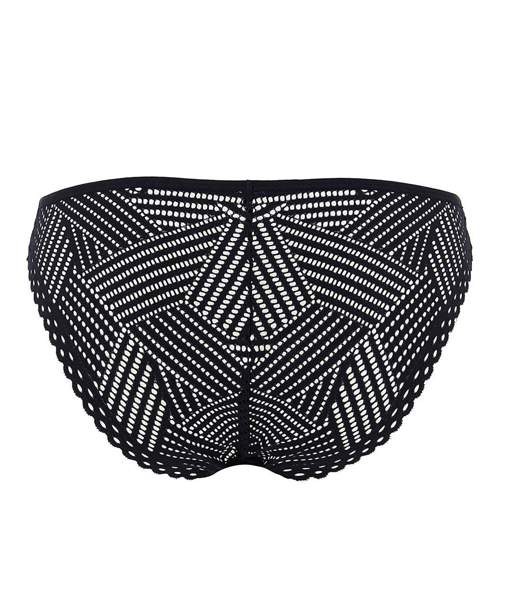 Slip tressage graphic Antigel de Lise Charmel Noir ECC0137-TN