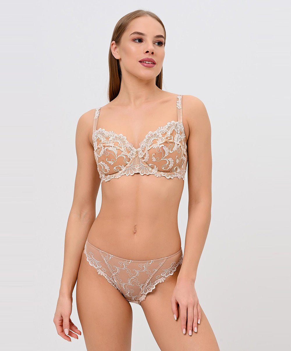 Slip "Fantaisie" Lise Charmel Dressing Floral ambre nacre ACC0288-AN