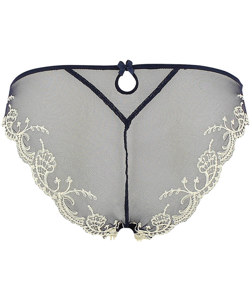 Slip Italien Lise Charmel Splendeur Soie marine ACC0780-SM