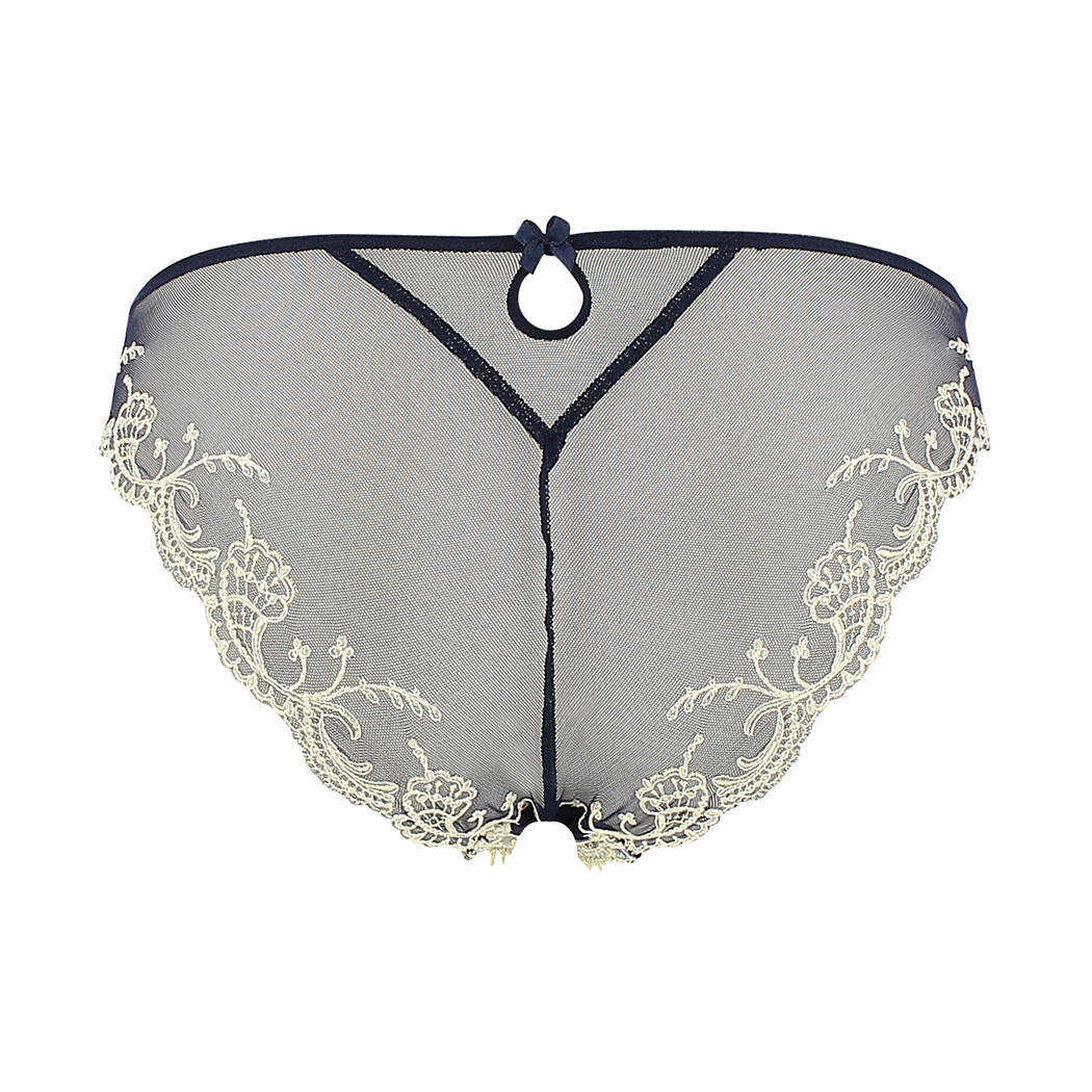 Slip Italien Lise Charmel Splendeur Soie marine ACC0780-SM