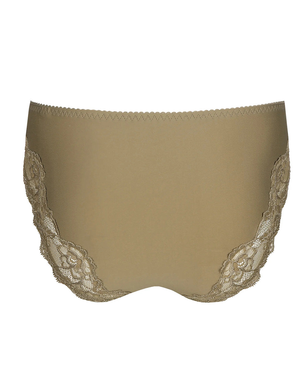 Slip brésilien dentelle PrimaDonna Madison golden olive 0562125-GOO