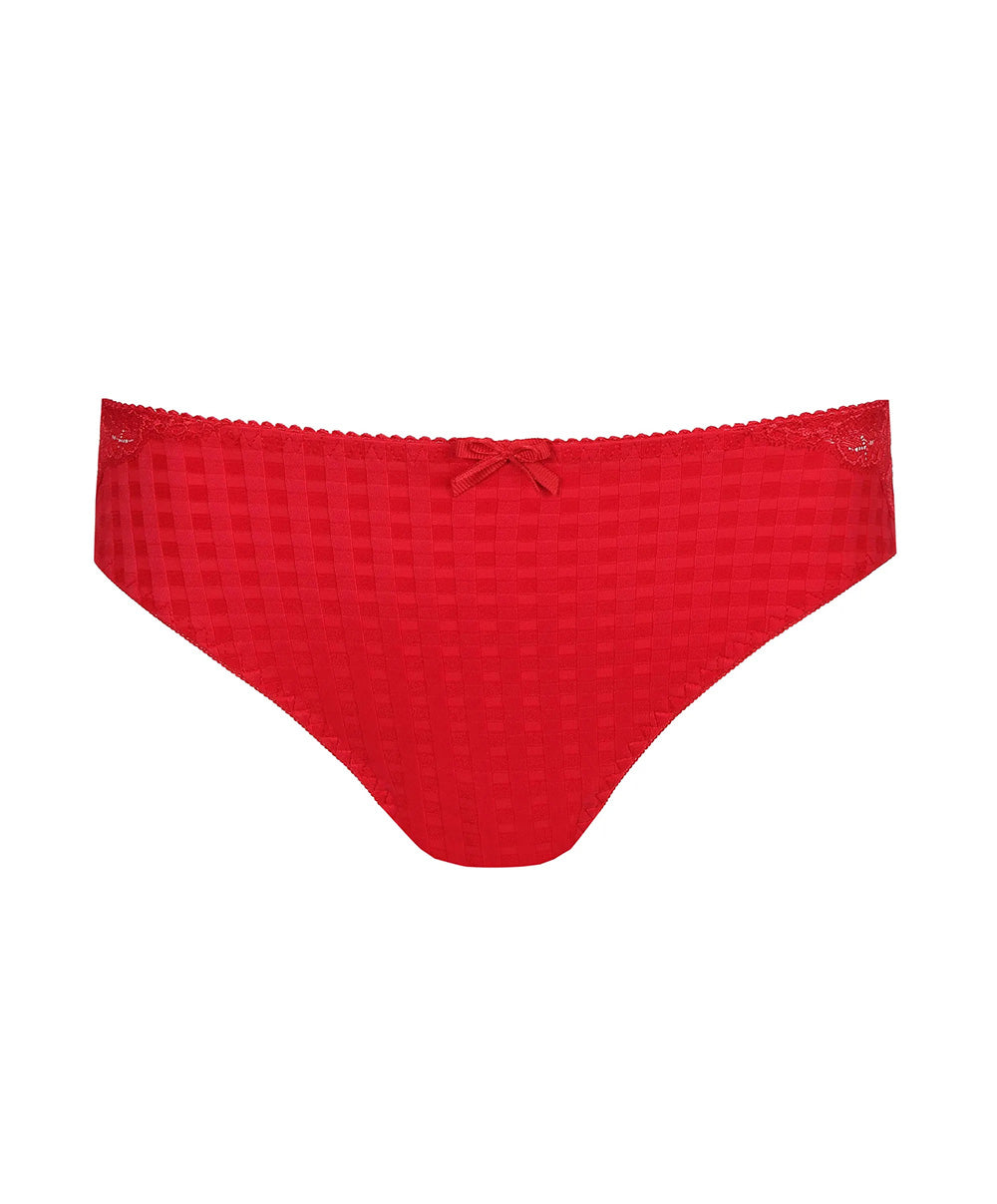 Slip brésilien dentelle PrimaDonna Madison rouge scarlet 0562125-SCA