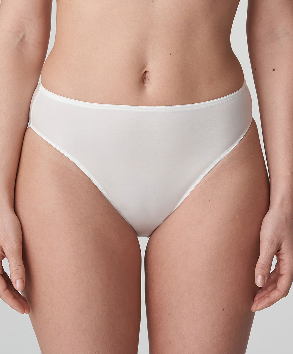 Slip brésilien invisible PrimaDonna Satin noir 0561330-NAT