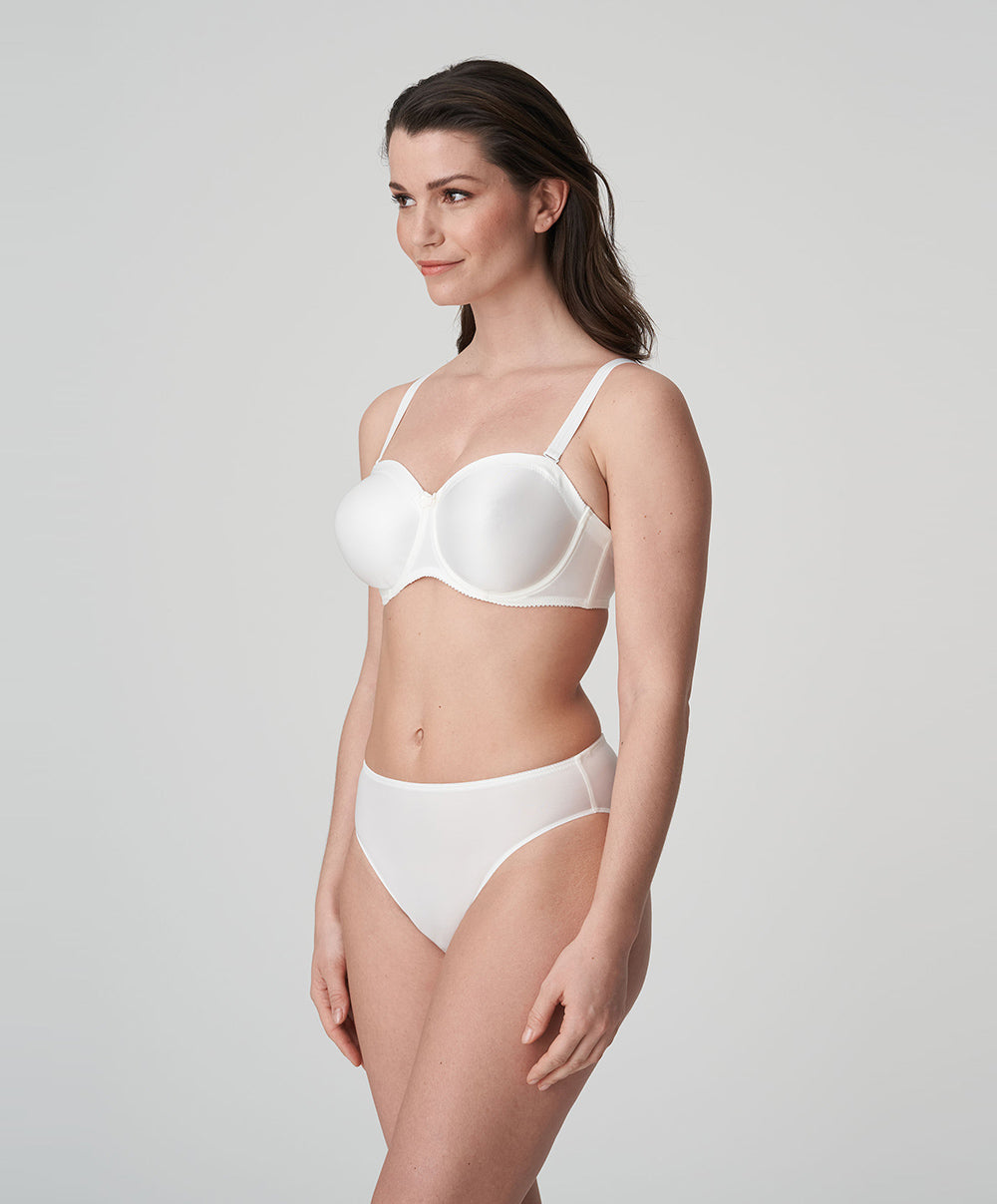 Slip brésilien invisible PrimaDonna Satin noir 0561330-NAT