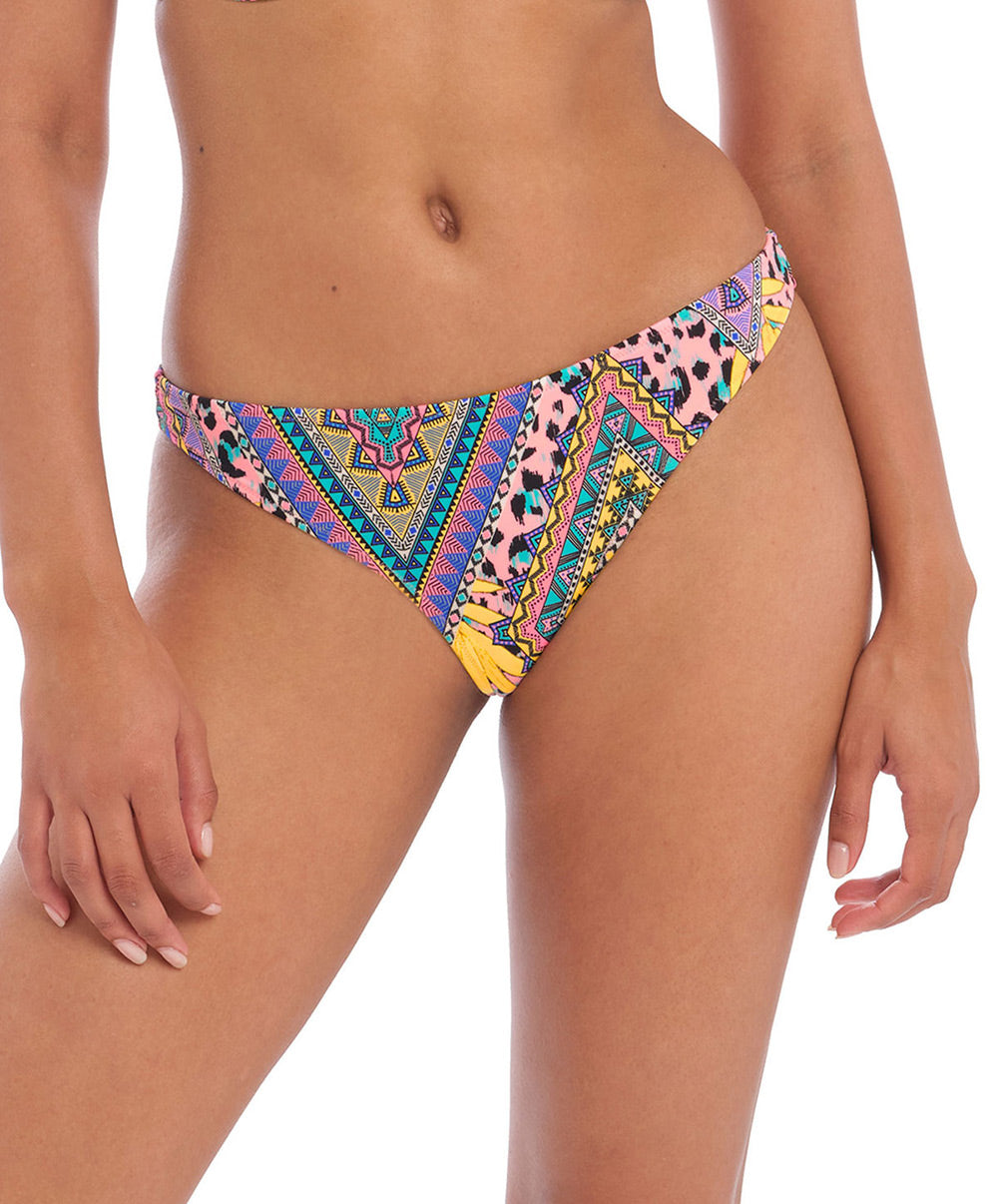 Slip de bain brésilien bikini forme tanga Cala Fiesta multi léopard Freya swim AS200979-MUI