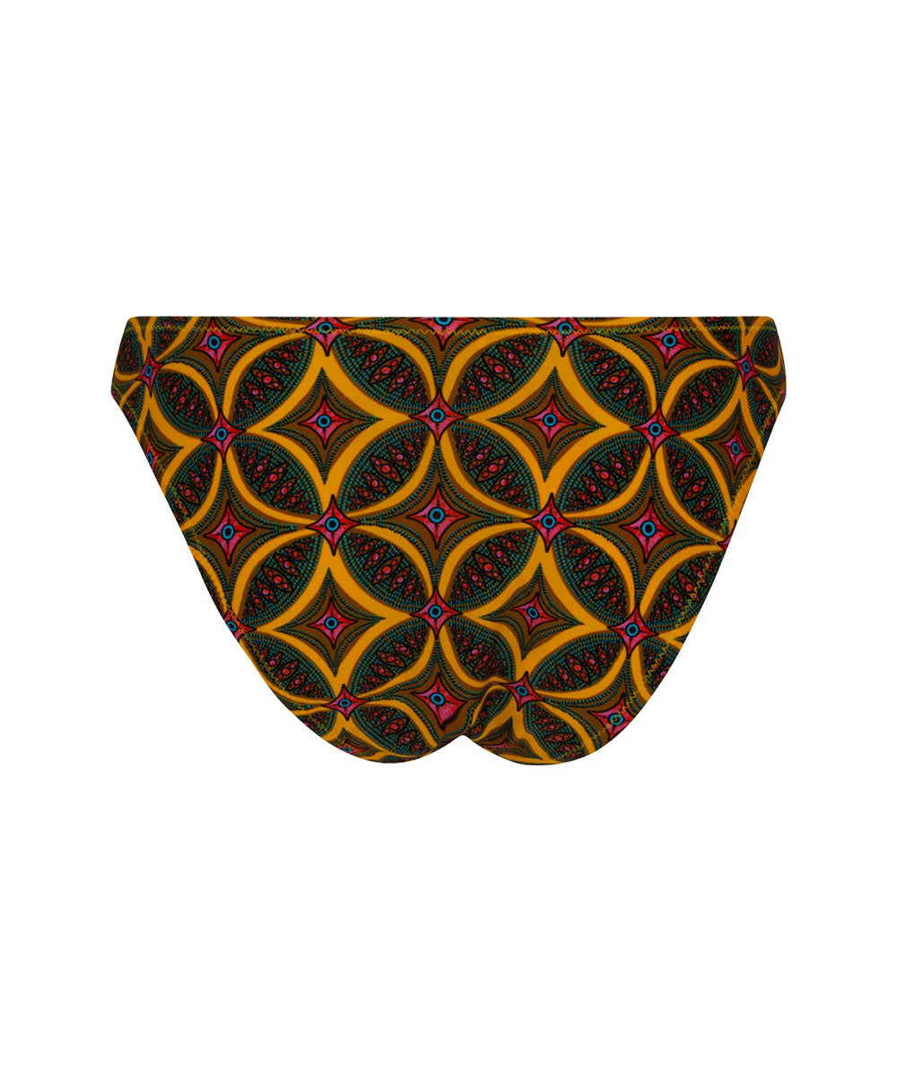 Slip de bain séduction La Muse Africa jaune Antigel Bain EBB0756-JA