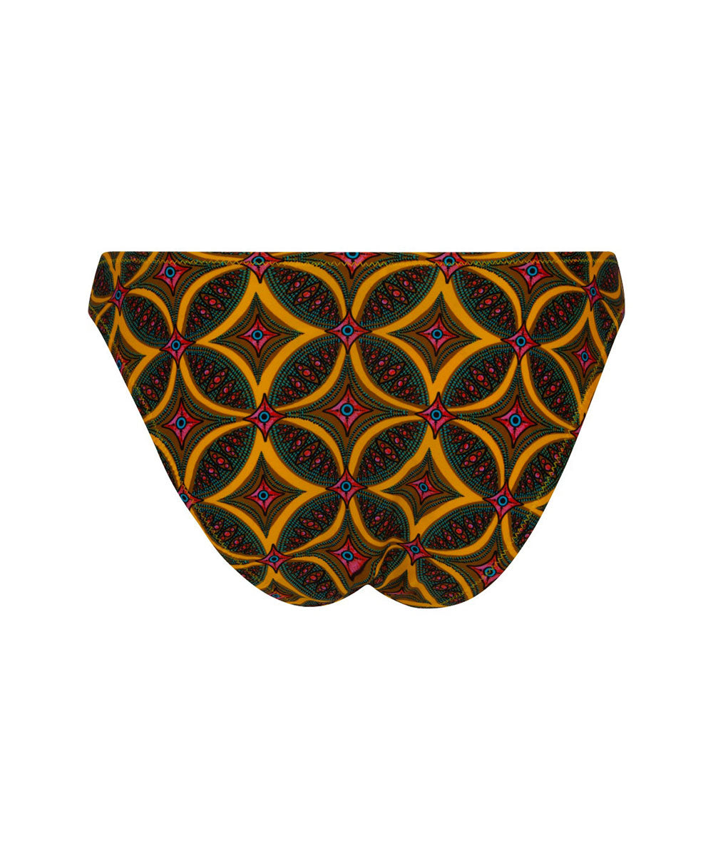 Slip de bain séduction La Muse Africa jaune Antigel Bain EBB0756-JA