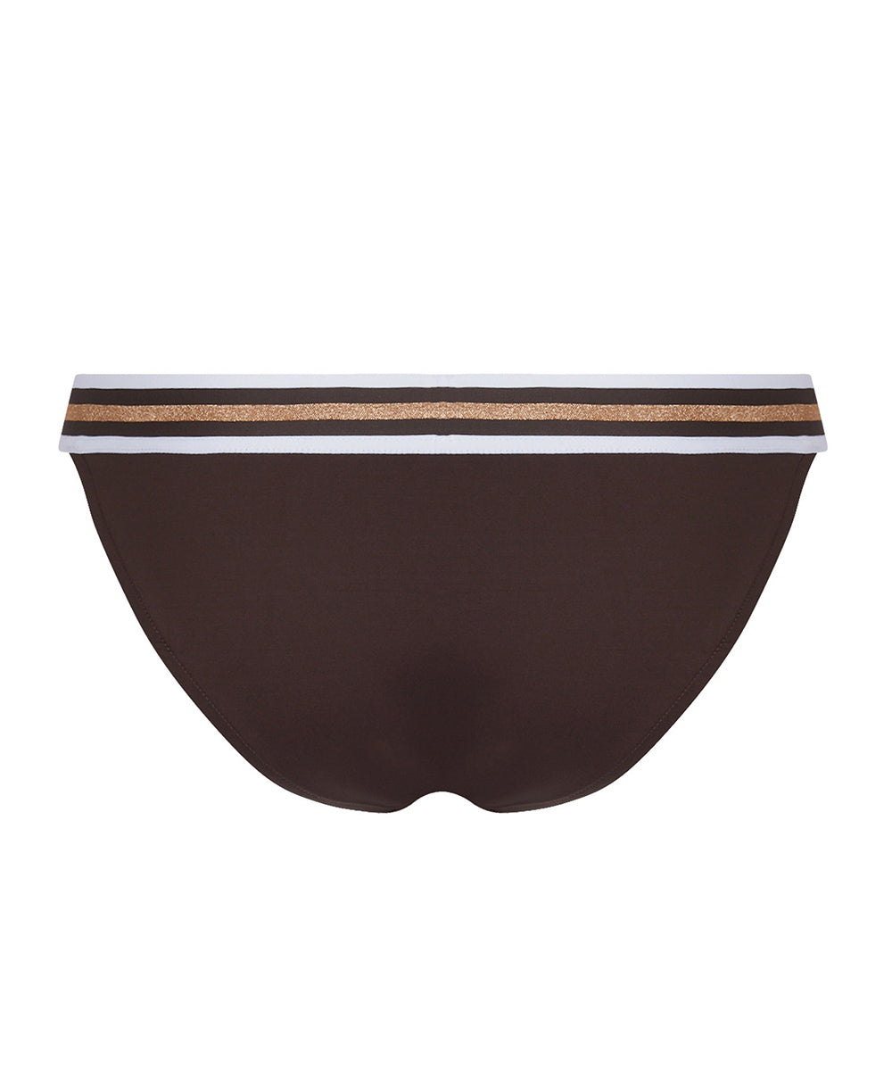 Slip de bain taille basse Lise Charmel bain Énergie Nautique taupe ABA0435-TN