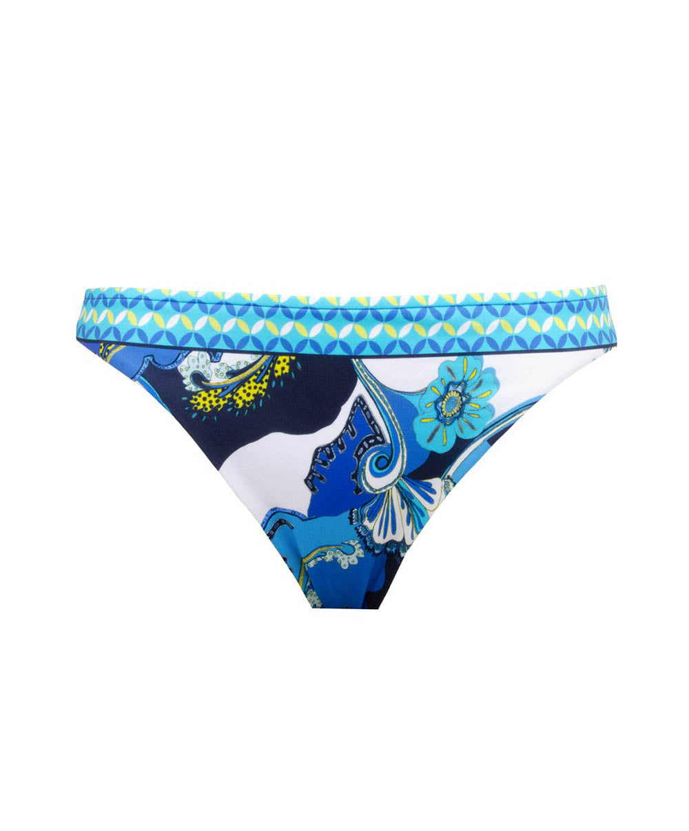 Slip de bain taille basse Lise Charmel bain Soleil floral Bleu ABB0446-BF