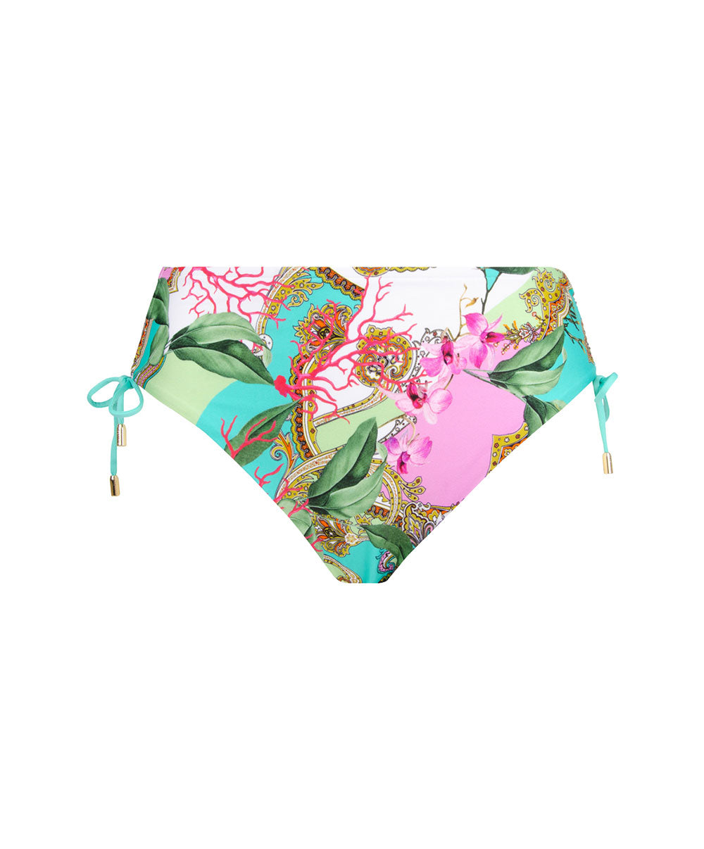 Slip de bain taille mi-haute échancrure ajustable Lise Charmel bain Splendeur Orchidée pink ABB0653-PO