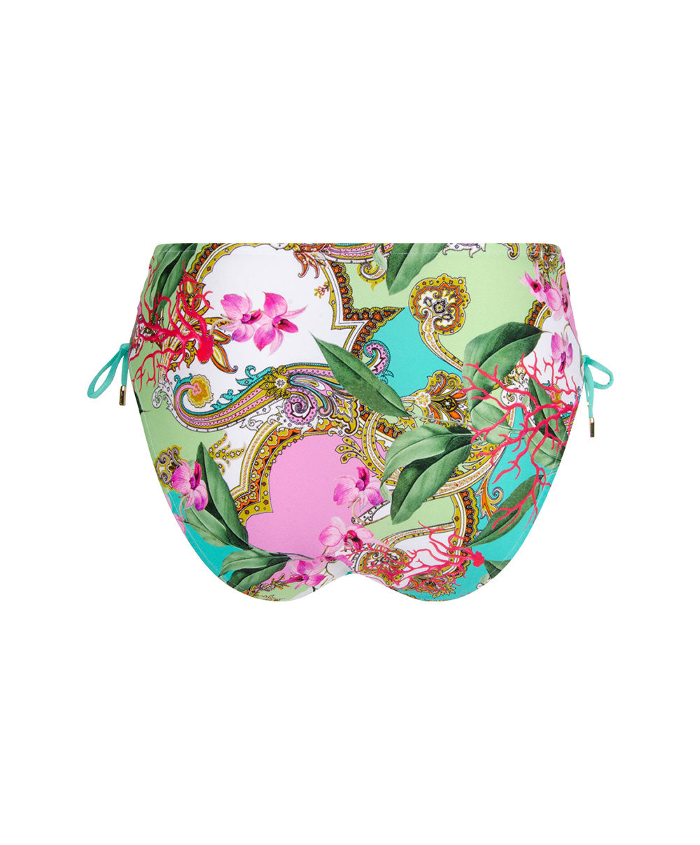 Slip de bain taille mi-haute échancrure ajustable Lise Charmel bain Splendeur Orchidée pink ABB0653-PO