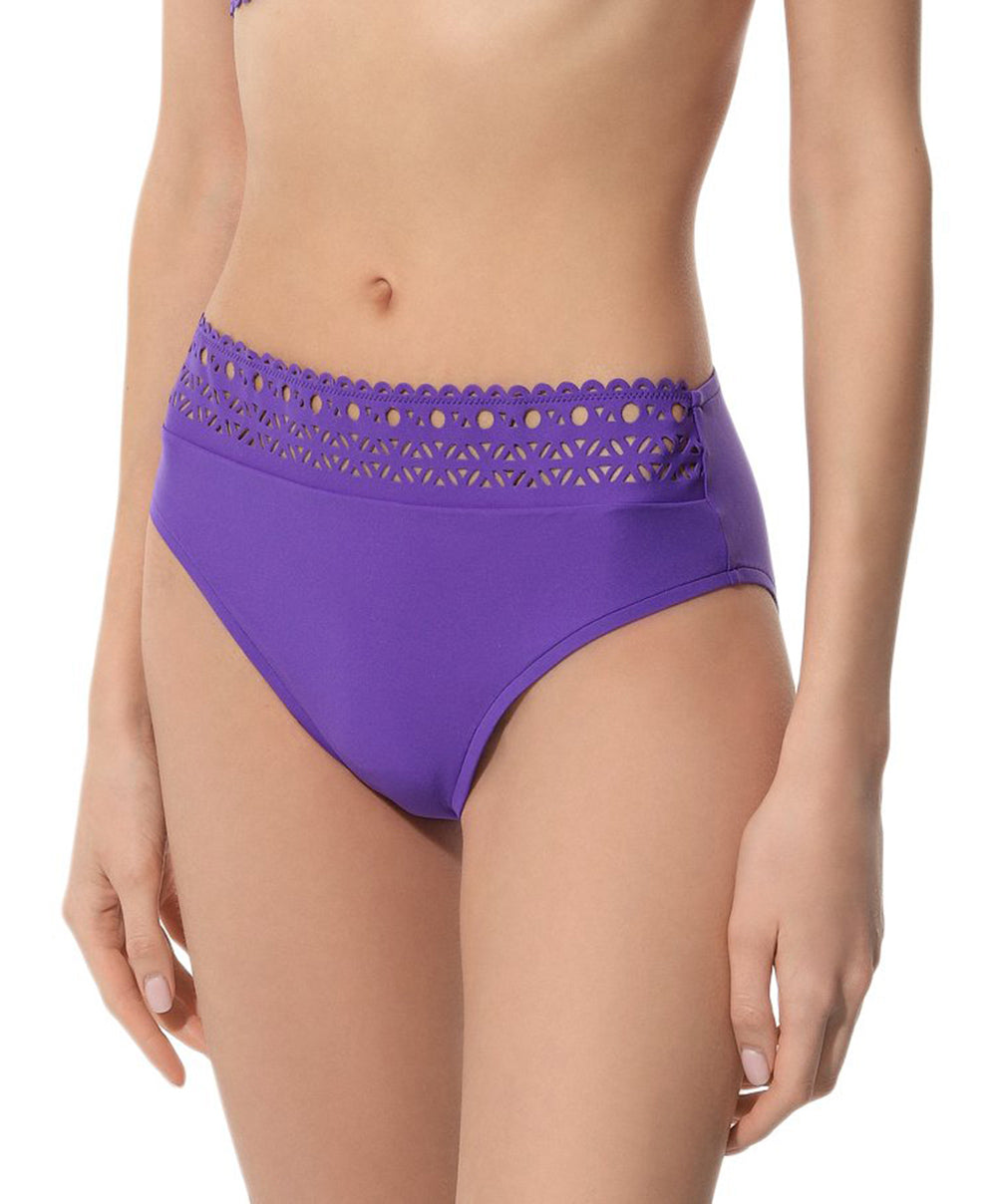 Slip de bain taille haute Lise Charmel bain Ajourage Couture iris ABA0615-IC