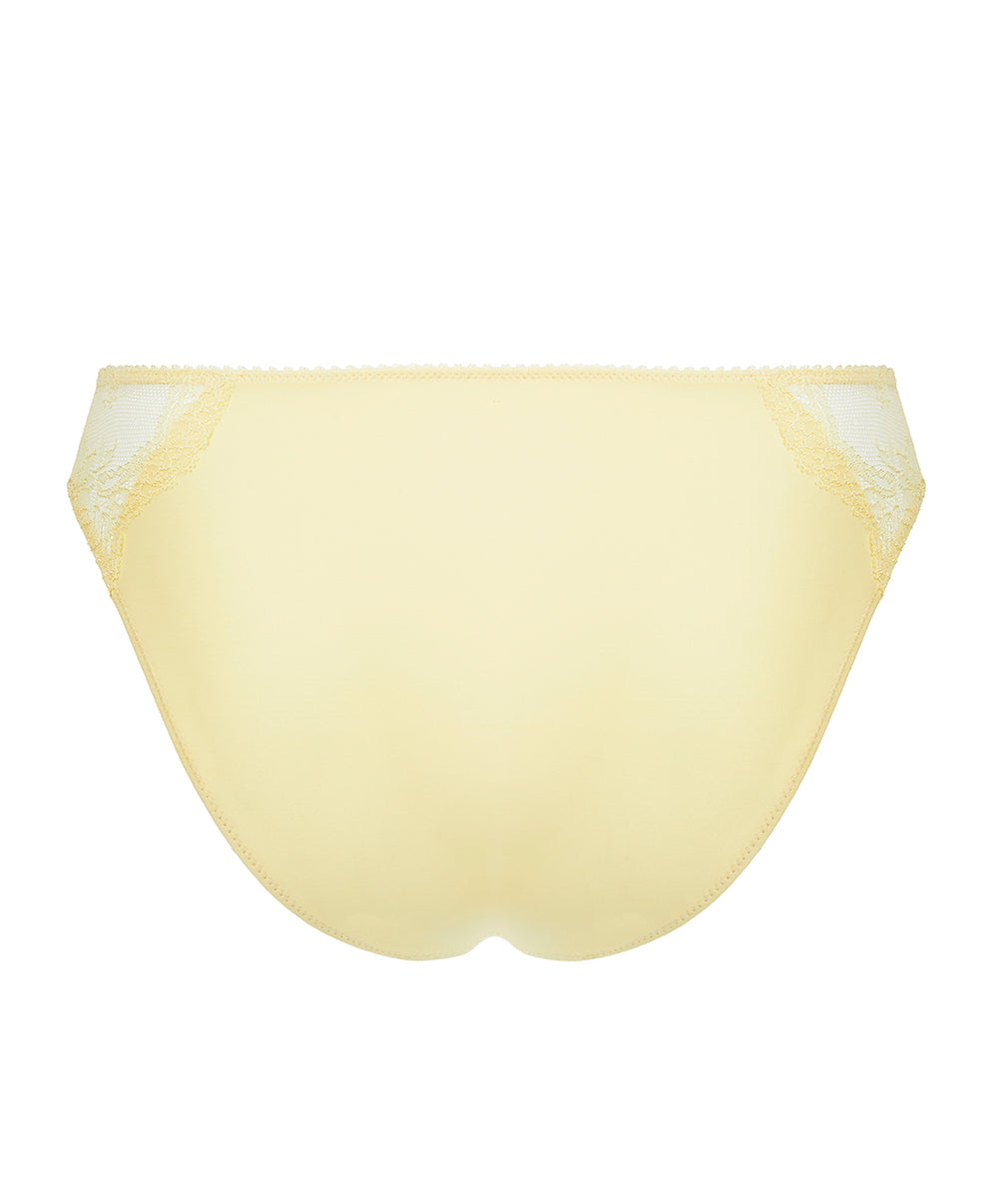 Slip dos opaque "Fantaisie" Lise Charmel Frisson d'Or jaune ACH0261-OR