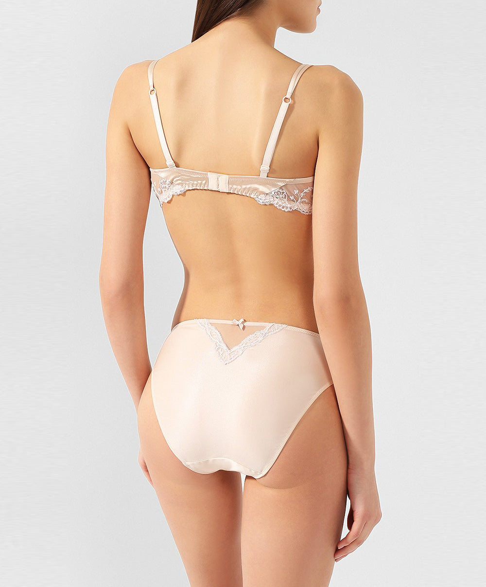 Slip dos opaque en soie Lise Charmel Splendeur soie aurore ACC0280-SR