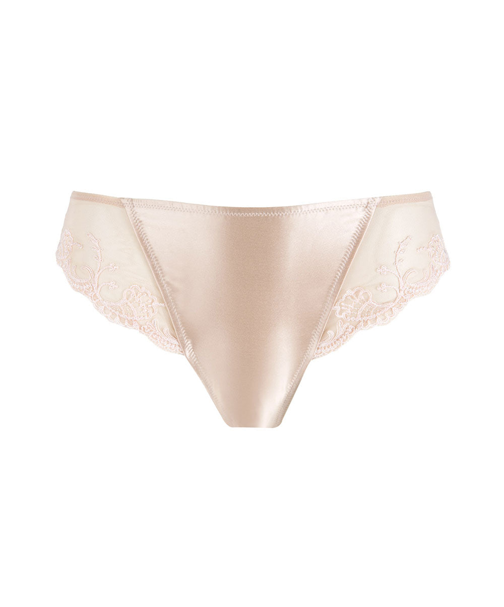 Slip dos opaque en soie Lise Charmel Splendeur soie aurore ACC0280-SR