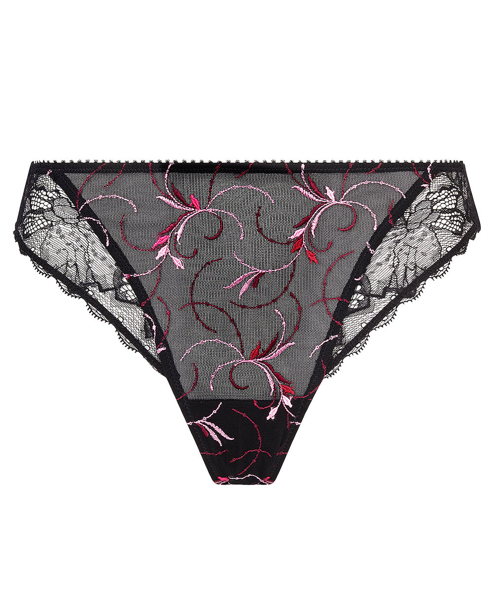 Slip "Fantaisie" Lise Charmel Floraison Passion safran rose ACH0286-SR