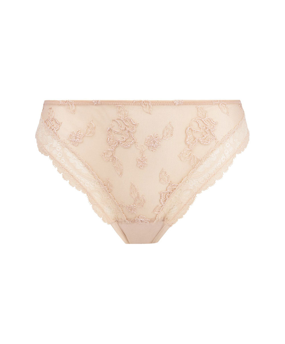 Slip dos opaque Lise Charmel Sublime en Dentelle nude sublime ACH0213-NS
