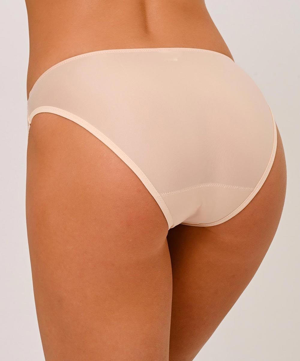 Slip dos opaque Lise Charmel Sublime en Dentelle nude sublime ACH0213-NS