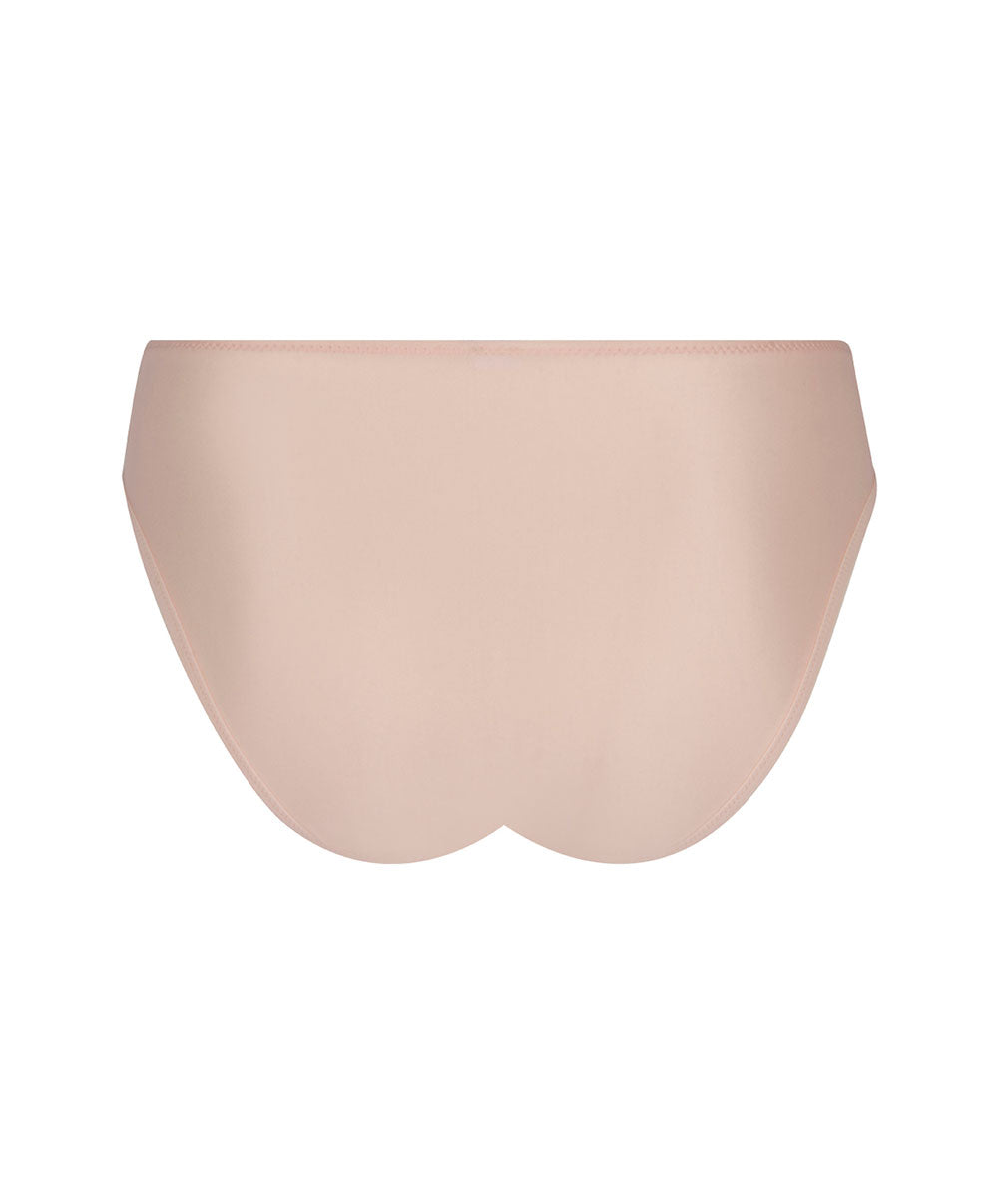 Slip dos opaque Lise Charmel Sublime en Dentelle rose poudre ACH0213-OS