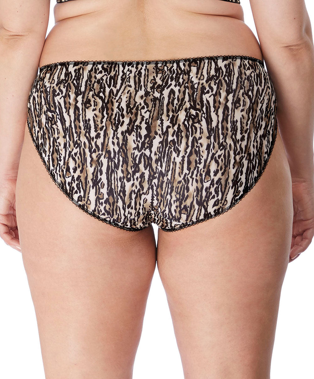 Slip grande taille Elomi Morgan ocelot EL4115-OCT face