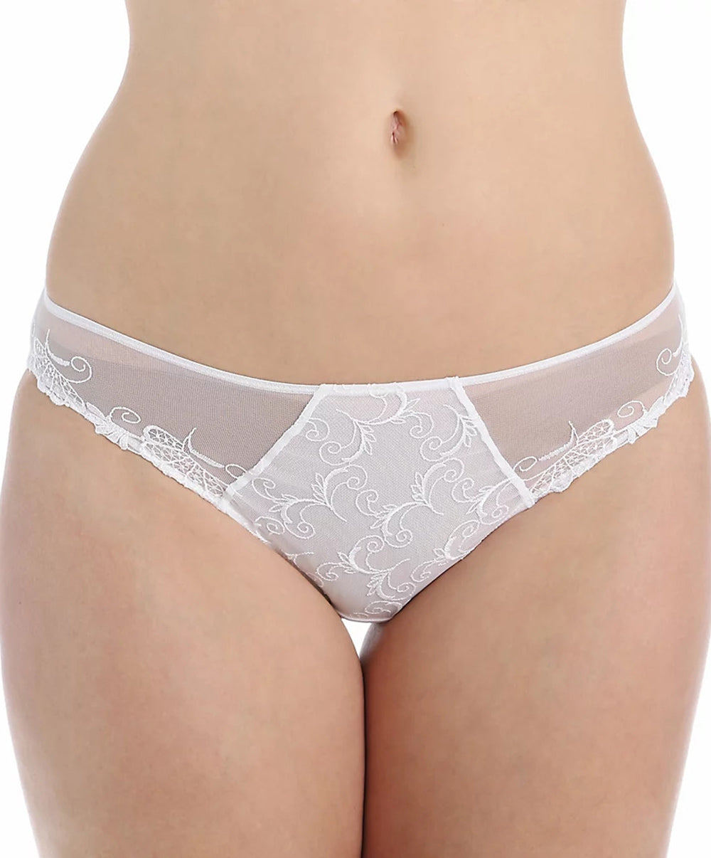 Slip grande taille "Fantaisie" Lise Charmel Dressing Floral blanc BCC0288-BL