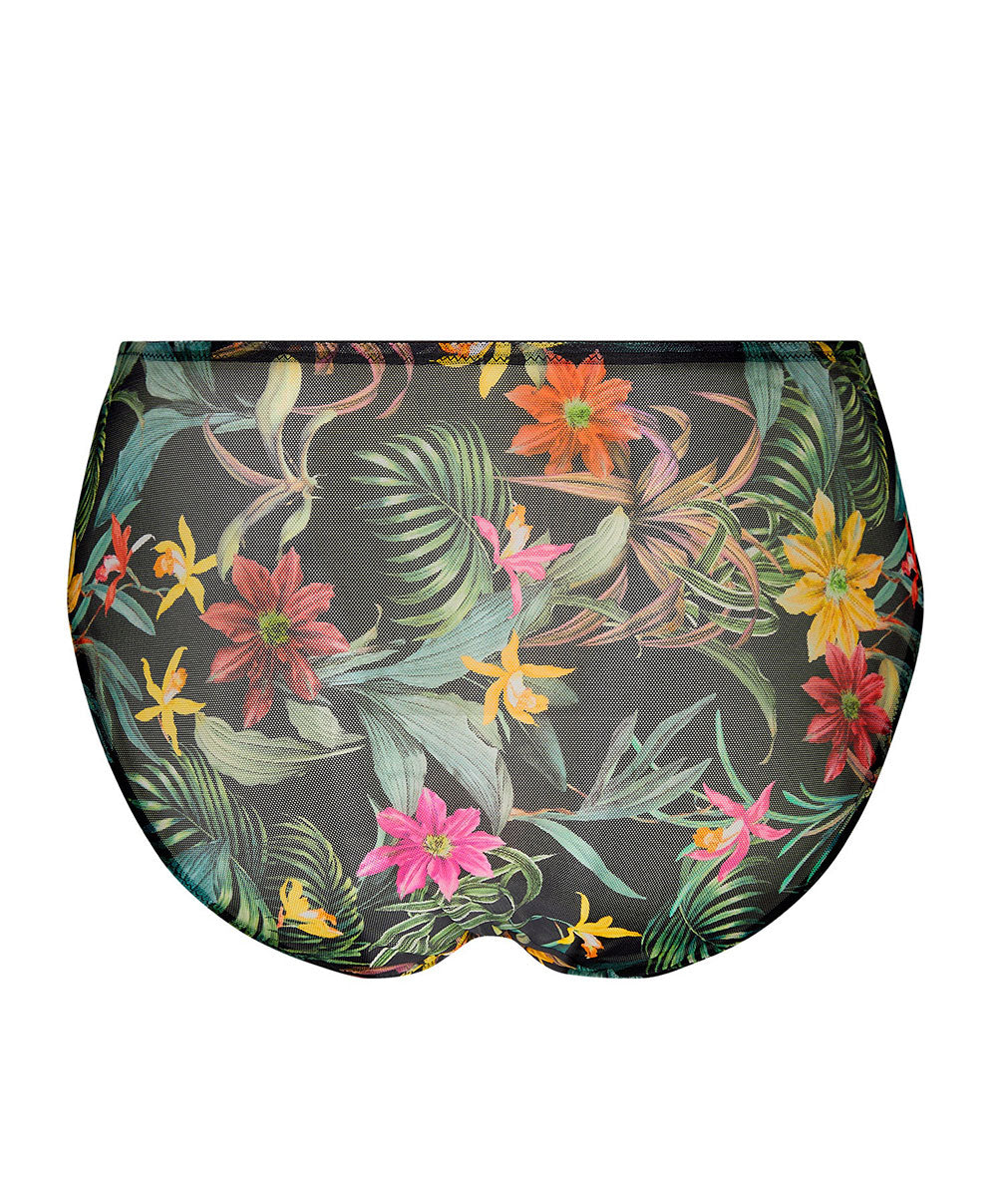 Slip haut Lise Charmel Fleurs Étoiles éclat étoile (noir et multicolore) ACH0396-EE