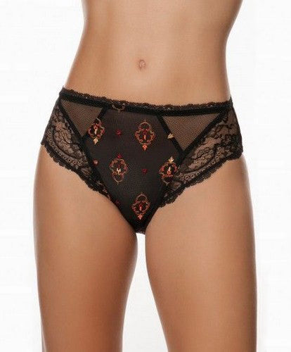 Slip haut Lise Charmel Rêver Byzance noir
