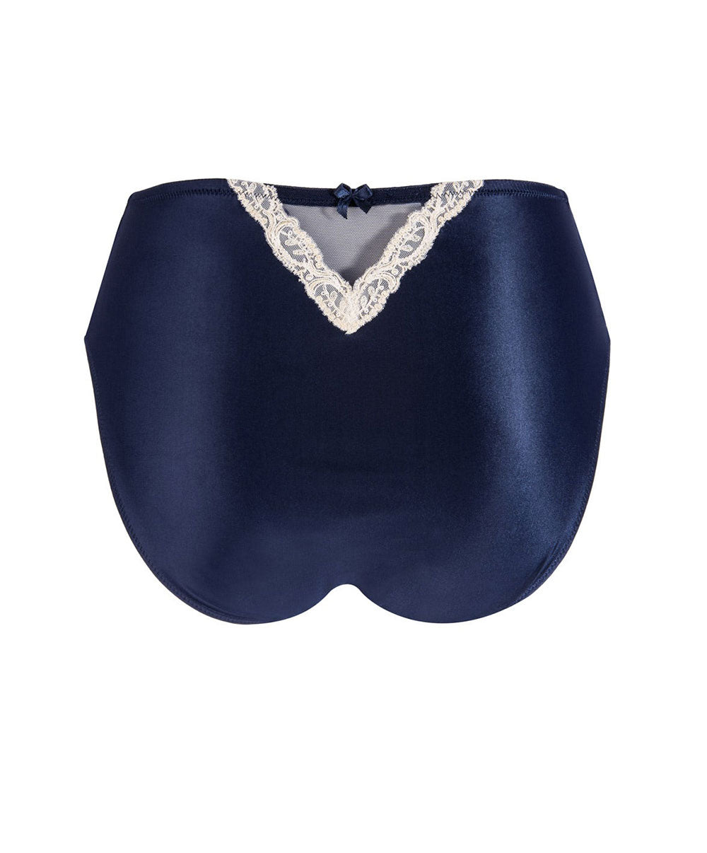 Slip haut Lise Charmel Splendeur Soie marine ACC0380-SM 10