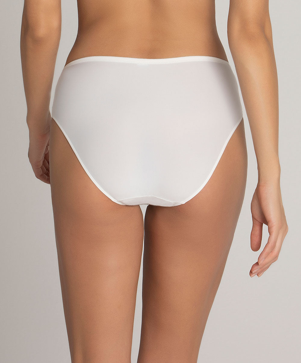 Slip haut dos opaque Lise Charmel Source Beauté ecru nacre ACH0372-EN