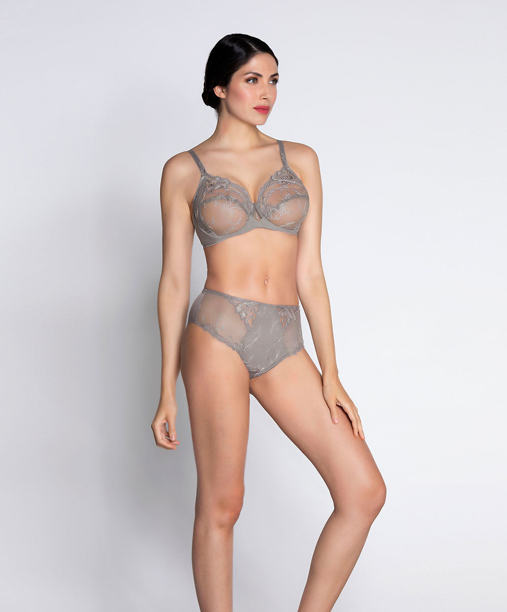 Slip haut dos opaque Lise Charmel Source Beauté perle ACH0372-SP