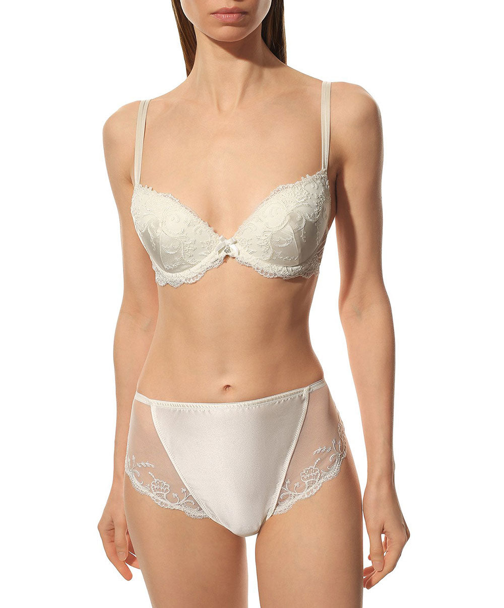 Slip haut en soie Lise Charmel Splendeur soie écru nacre ACC0380-EN