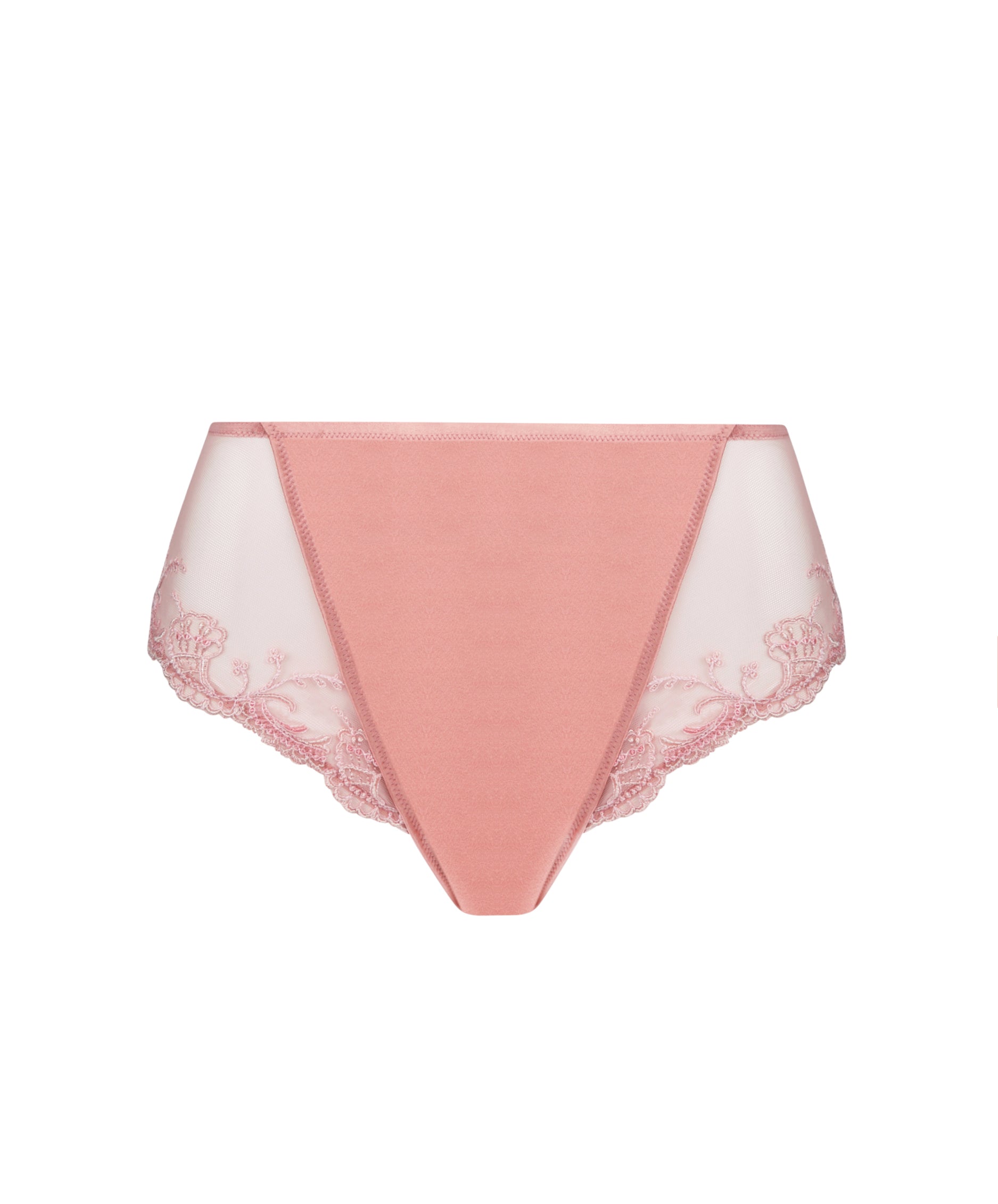 Slip haut en soie Lise Charmel Splendeur soie rose vintage ACC0380-SU 100