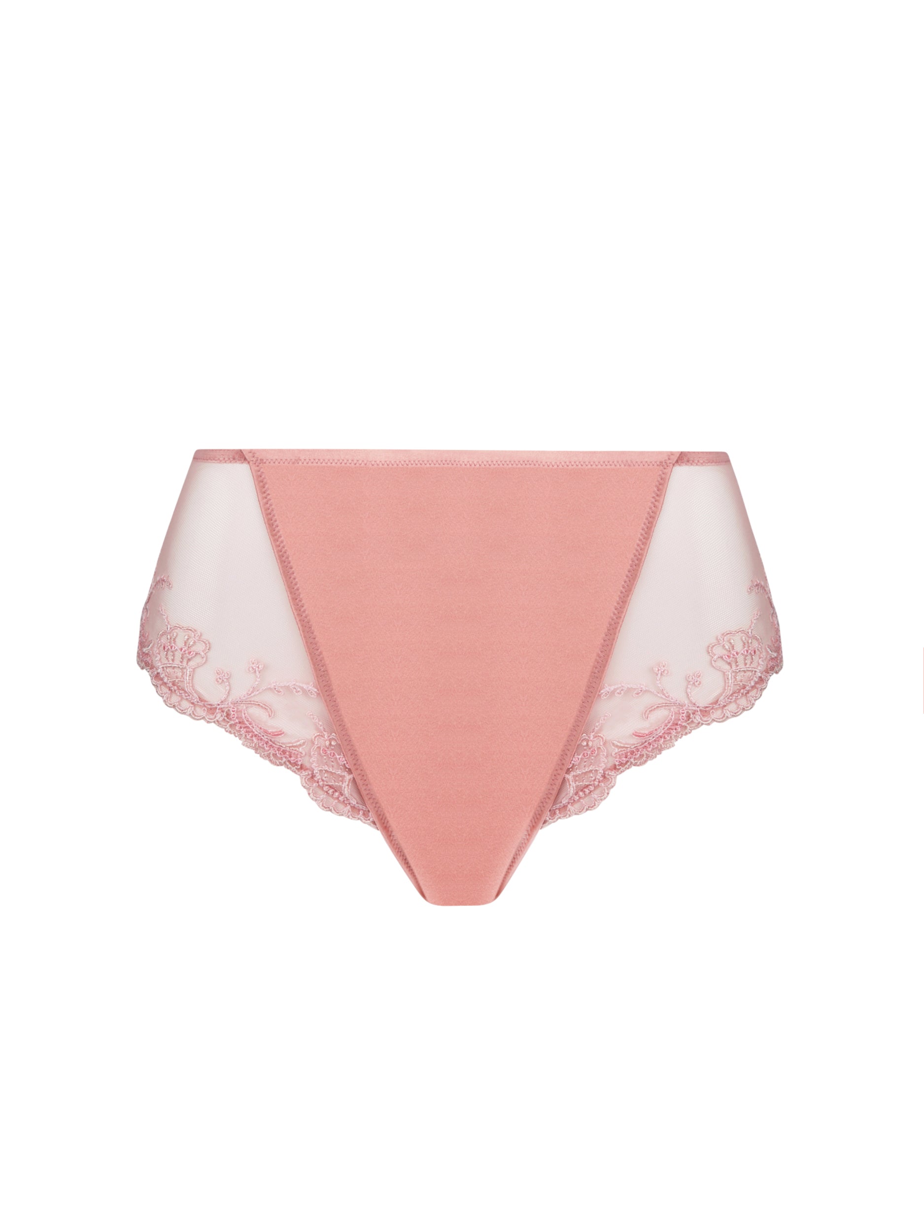 Slip haut en soie Lise Charmel Splendeur soie rose vintage ACC0380-SU 100