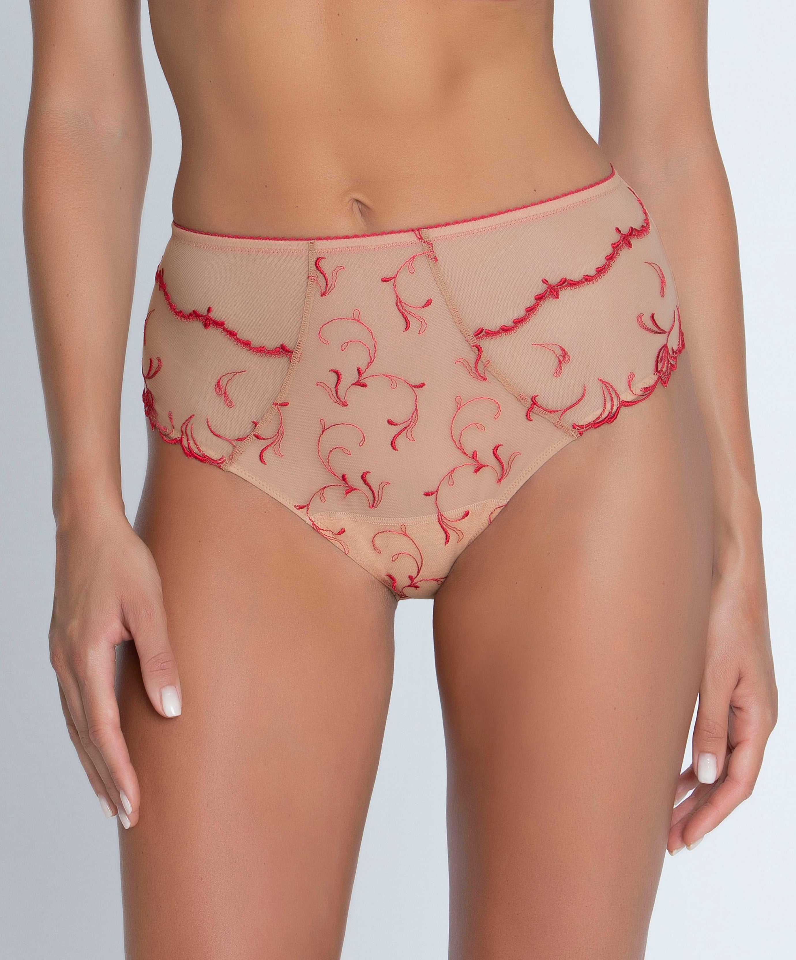 Slip haut grande taille Lise Charmel Éblouissant Eros nude solaire BCH0395-NS